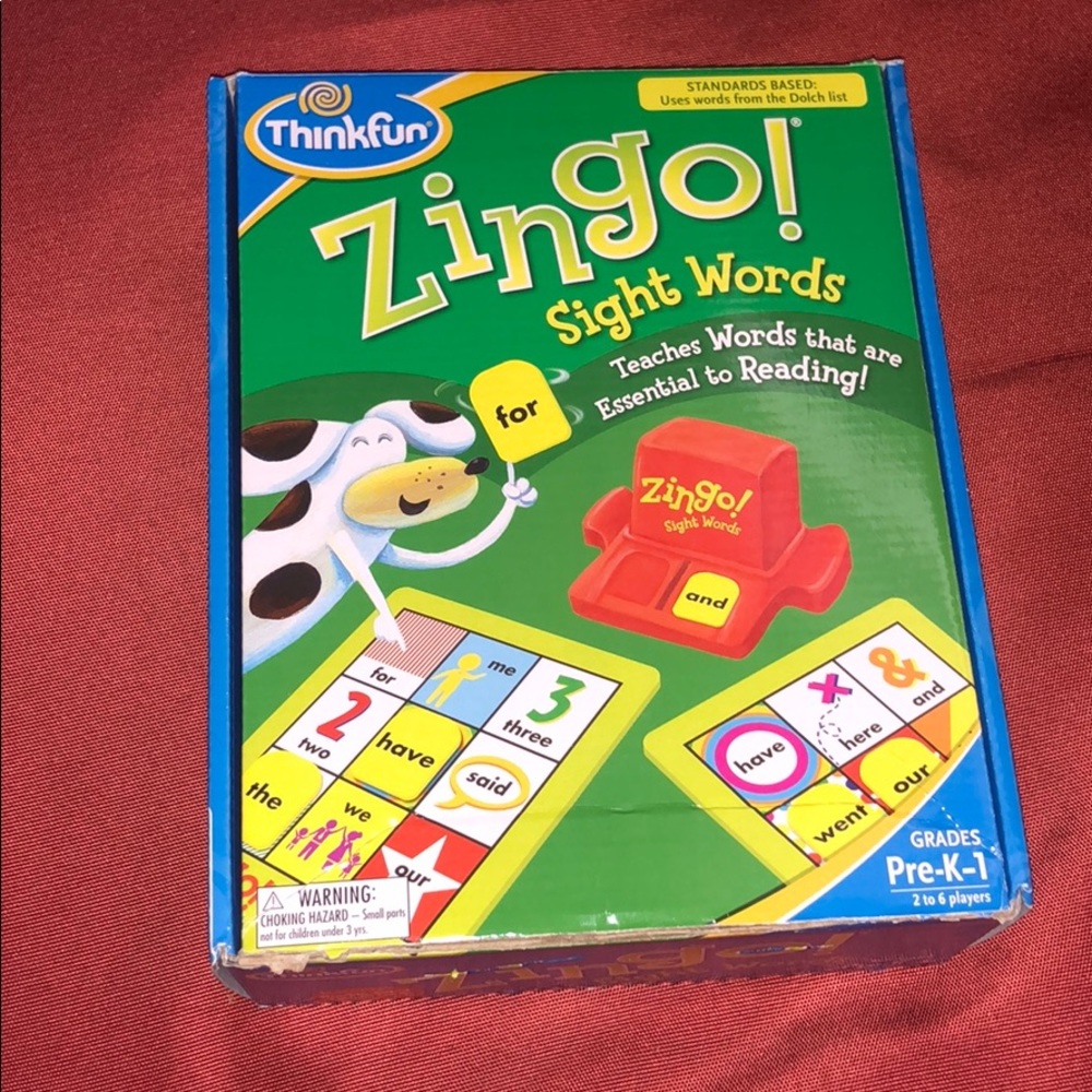 zingo board game!!